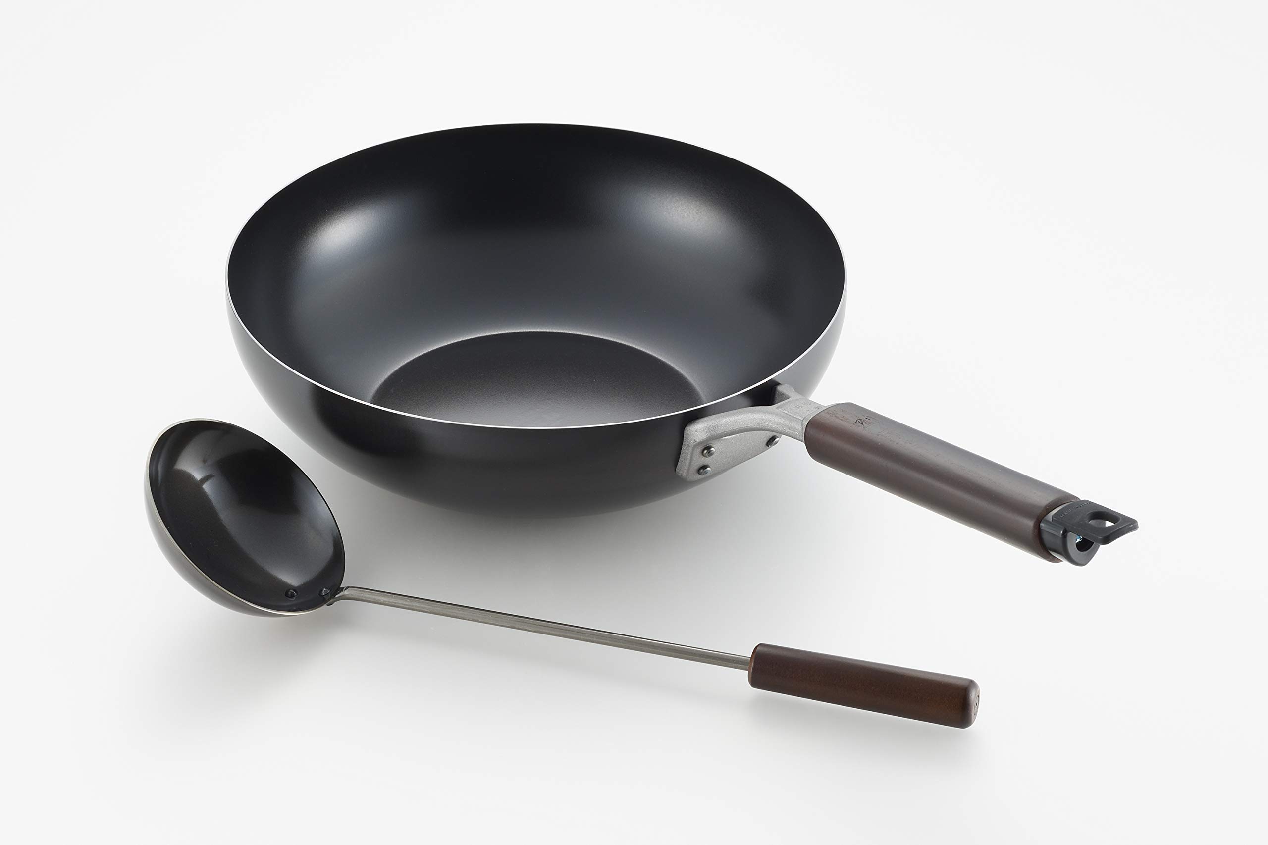調理器具 B YAHIKO Amazon | SE-59 丸山技研 創燕 SOUEN 鉄製 炒め鍋 28cm 中華お玉